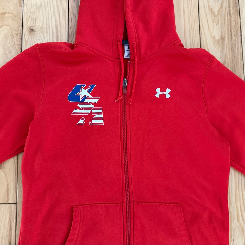 Under Armour Women’s USA Red Zip-Up Hoodie